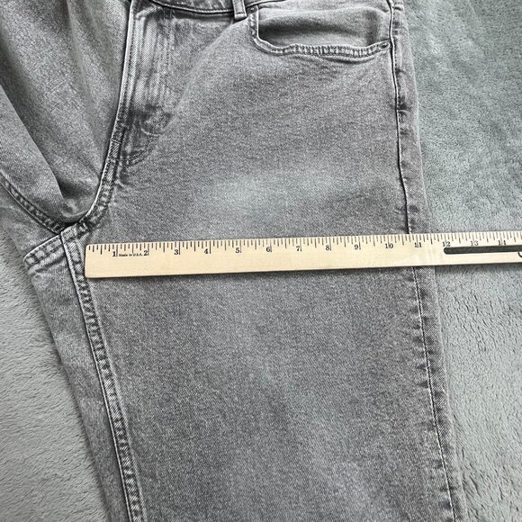 H&M Jeans Women 16 Gray Slim Regular Waist Ankle Length Light Wash Stretch Denim - Picture 10 of 13